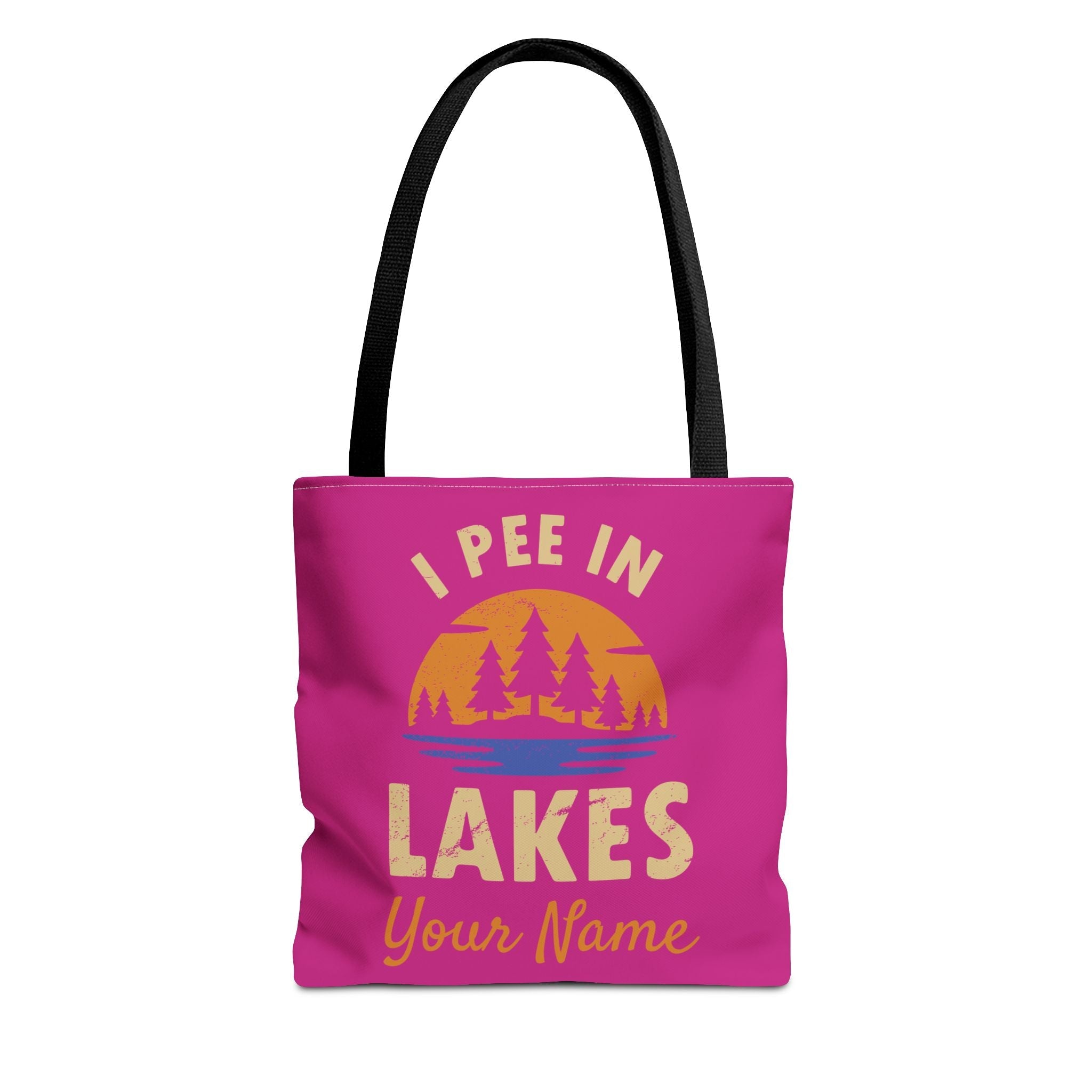 Tote Bag - I Pee In Lakes Retro Sun