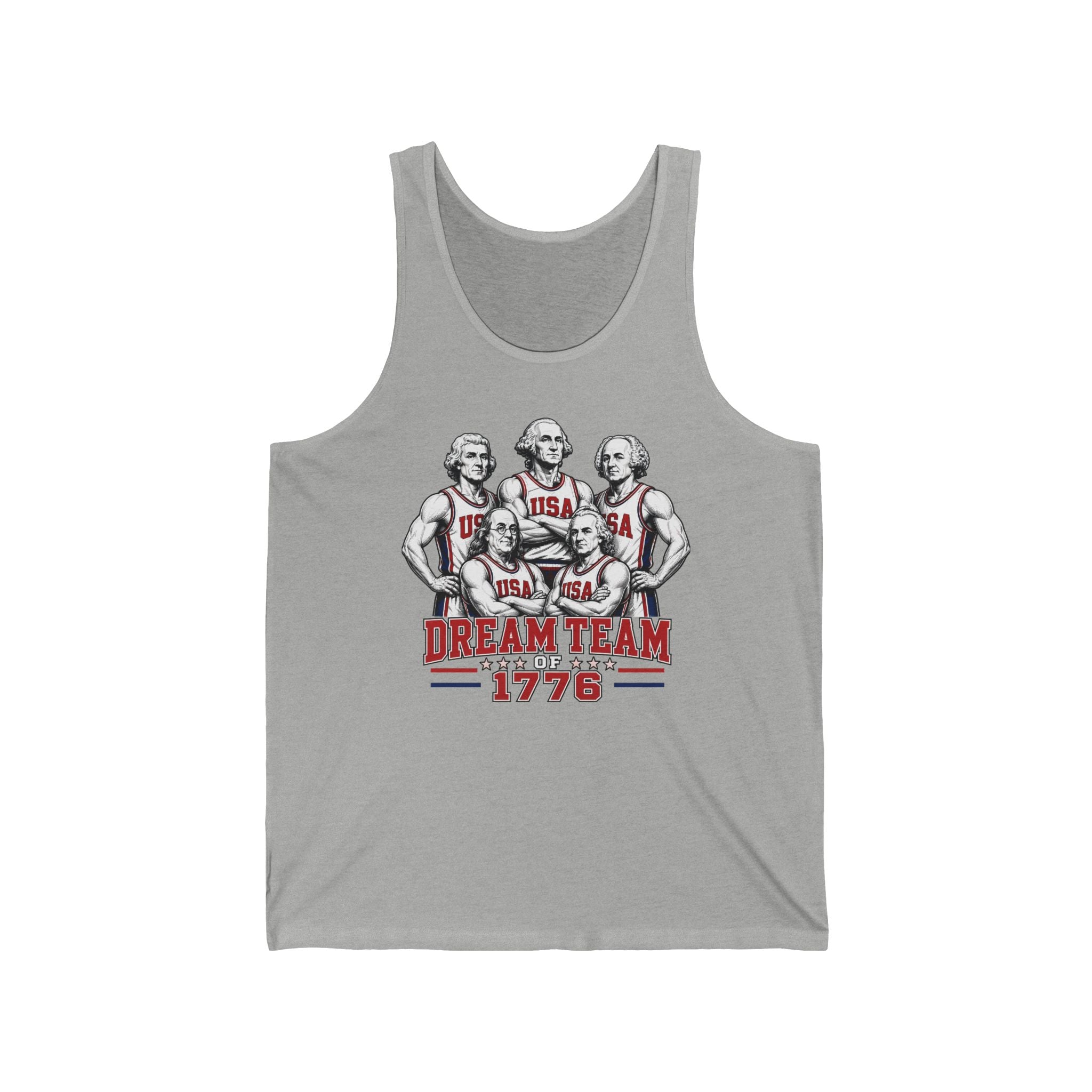 Founding Fathers Dream Team 1776 Retro Patriotic Americana Basic T-Shirt - Unisex
