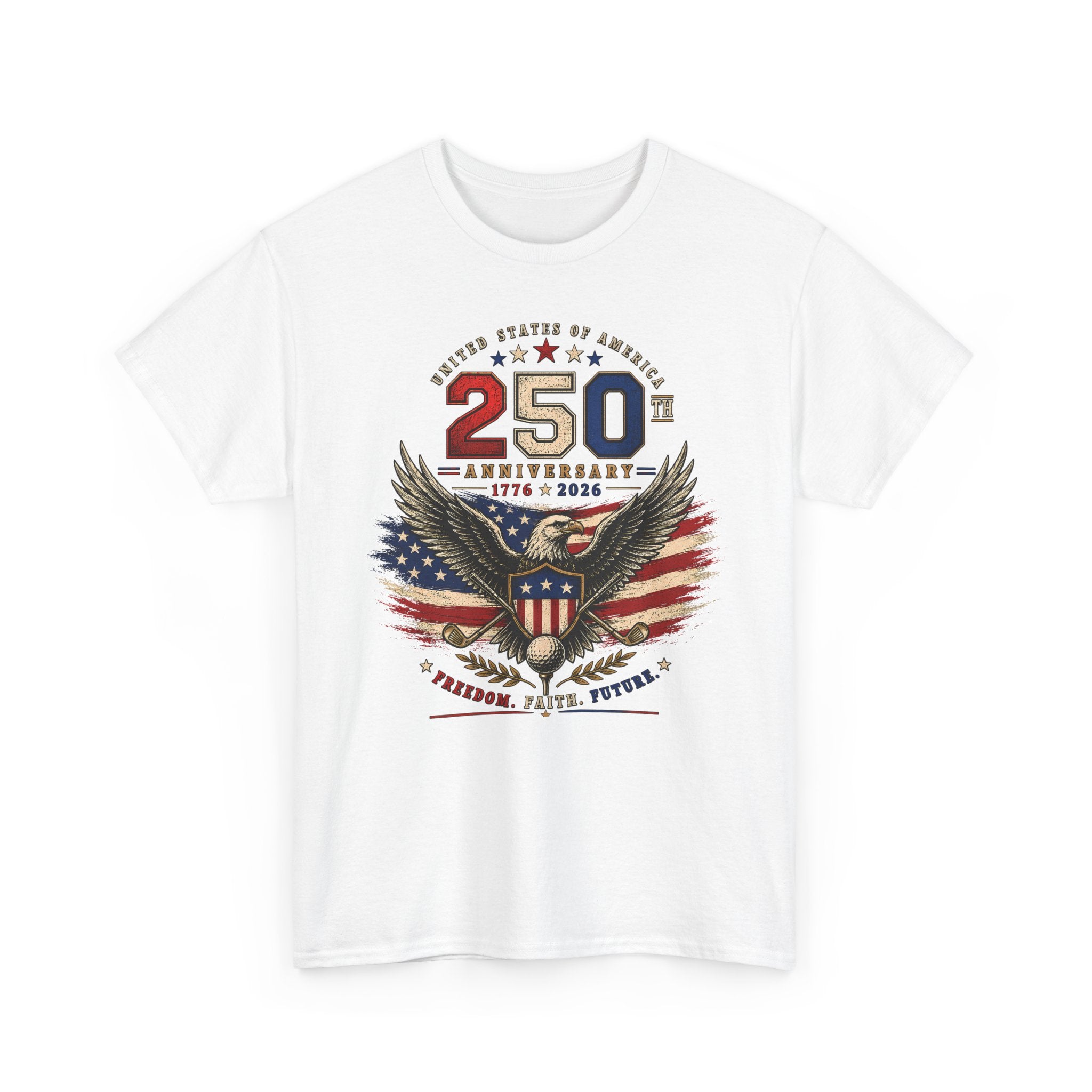 Eagle Shield 250th Anniversary Vintage Patriotic Americana Basic T-Shirt - Unisex