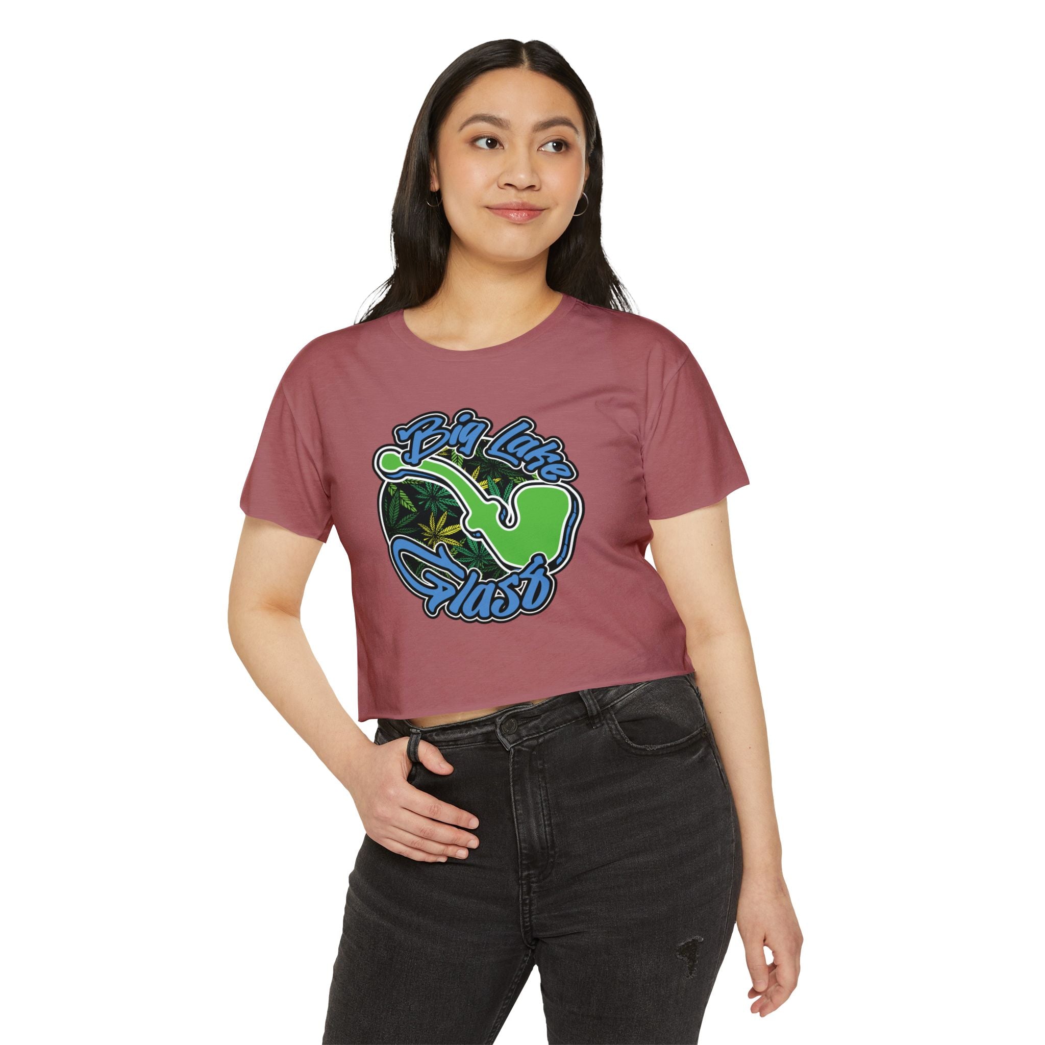 Crop Top T-Shirt - Women's - Big Lake Glass Pipe