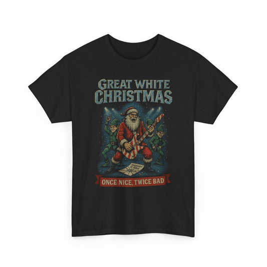 Great White Christmas Once Nice Twice Bad Firefly Basic T-Shirt - Unisex