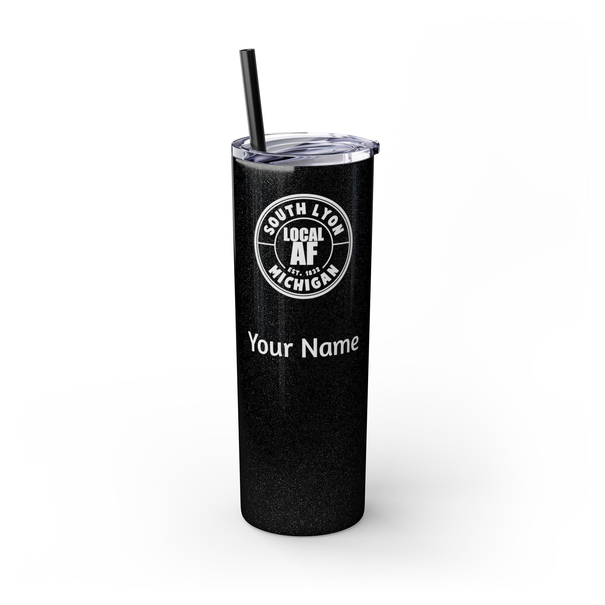 South Lyon Local AF Skinny Steel Tumbler with Straw - 20oz