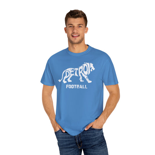 Detroit Football Lion White Premium T-Shirt - Unisex