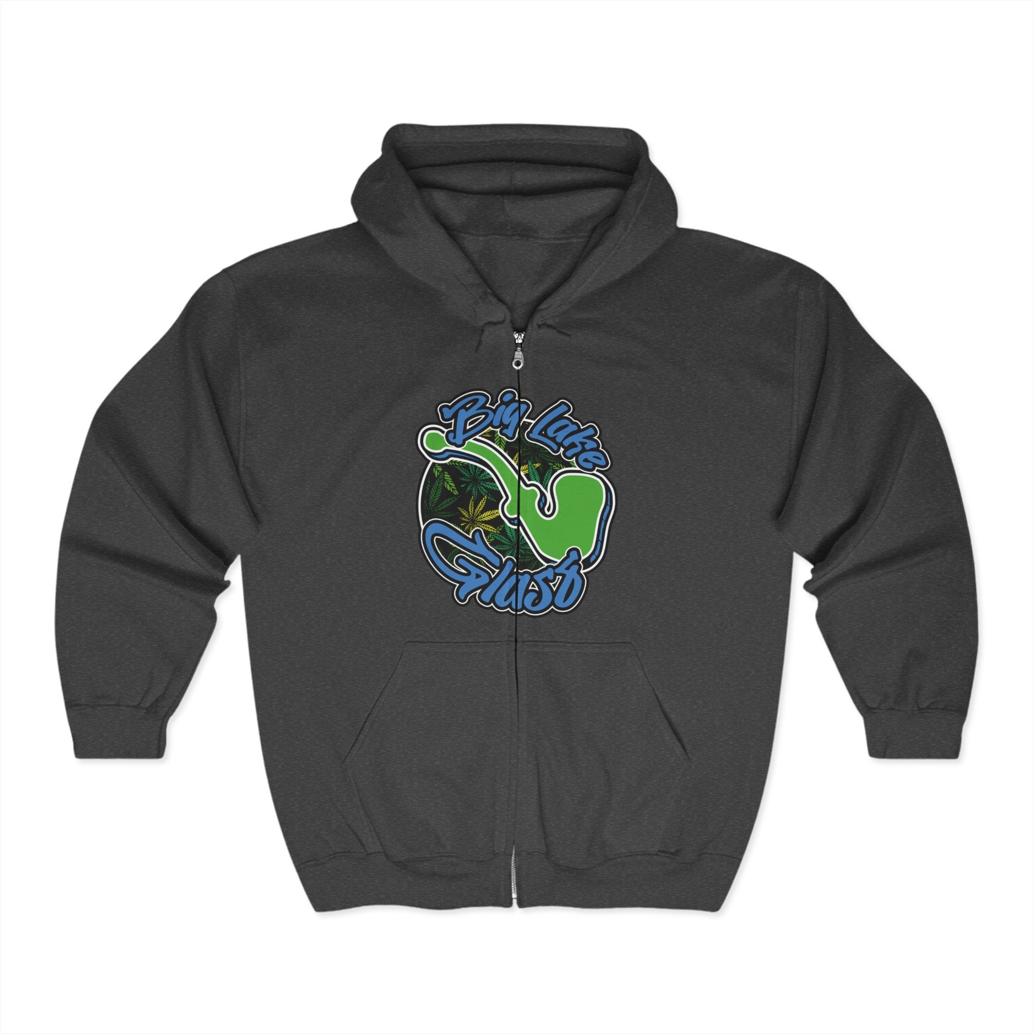 Full Zip Hoodie - Unisex - Big Lake Glass Pipe