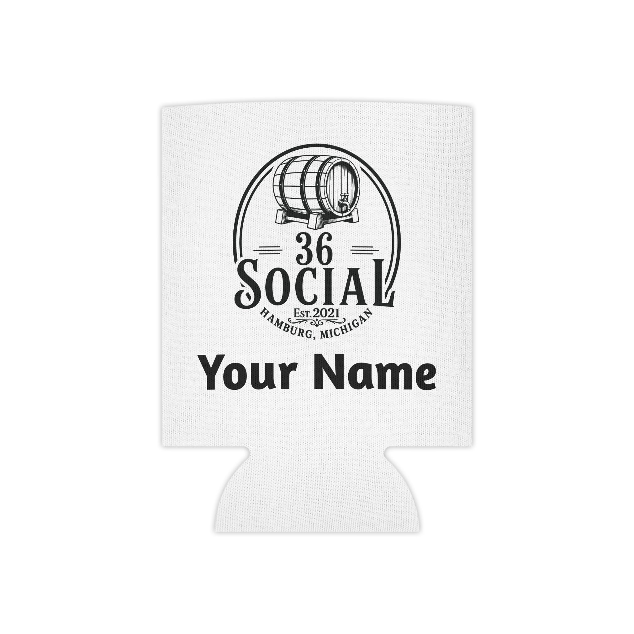 36 Social Logo 2 SL Can Cooler - Regular - White (Amaranth)