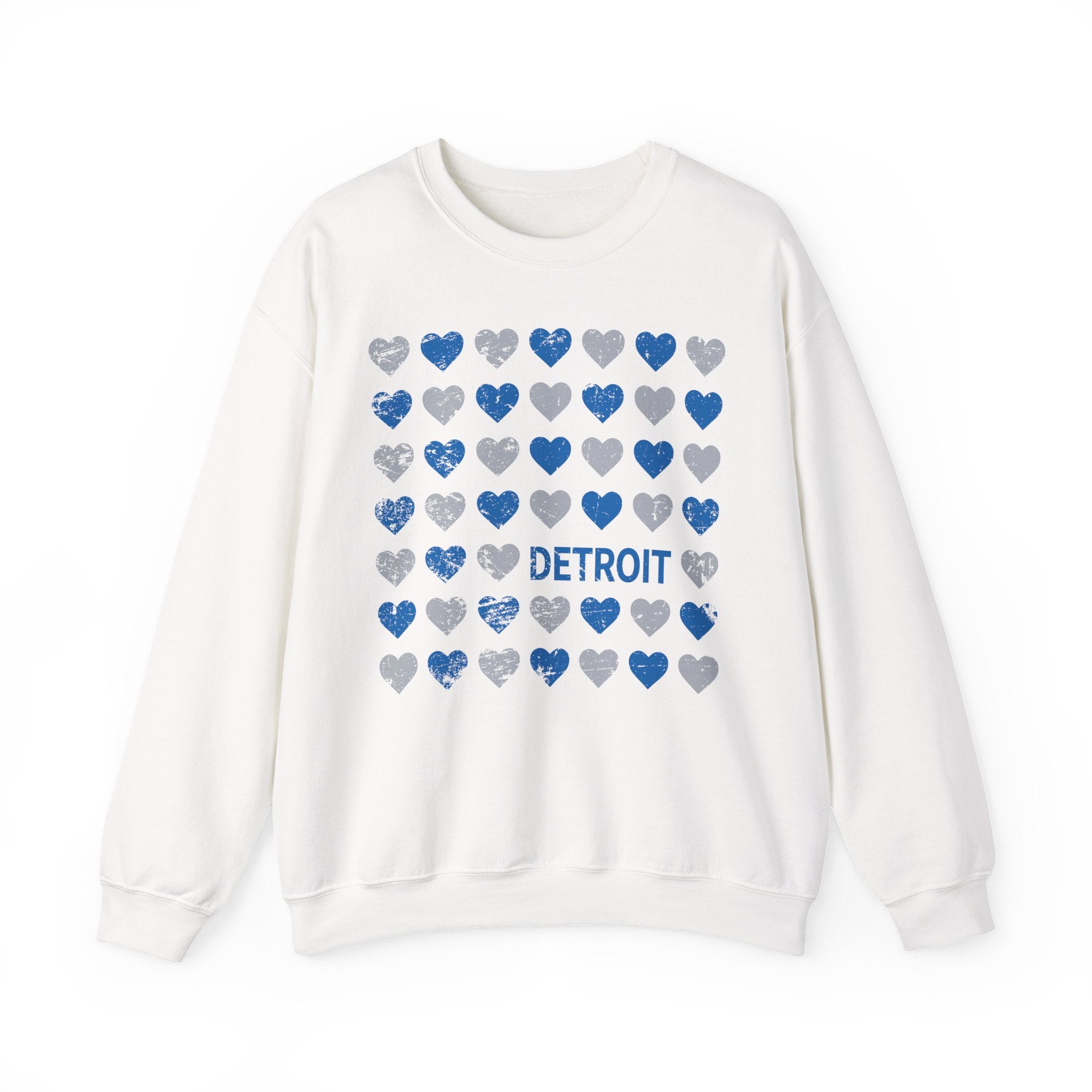 Detroit Hearts Crewneck Sweatshirt - Unisex