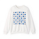 Detroit Hearts Crewneck Sweatshirt - Unisex