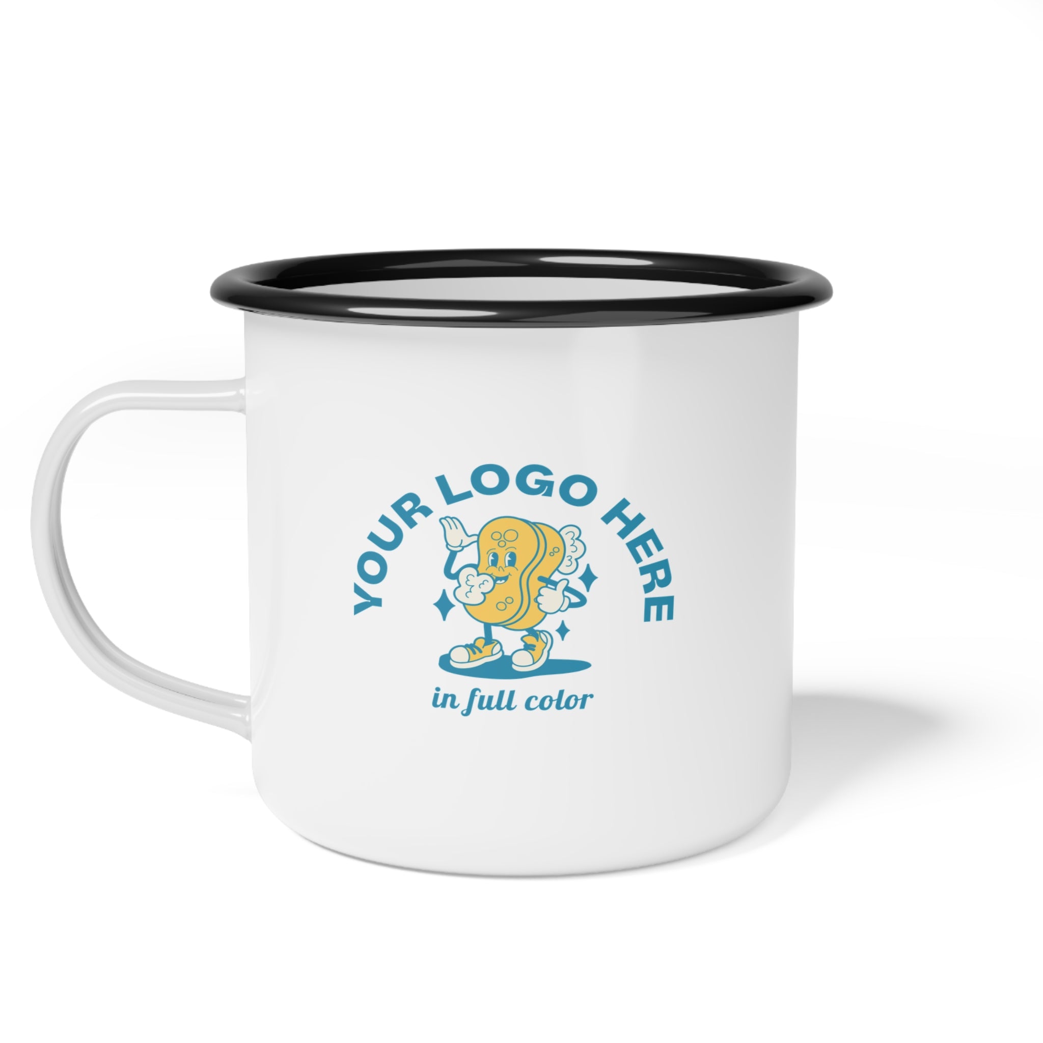 Personalized Enamel Camp Cup - Your Logo, Your Brand