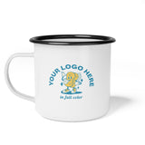 Personalized Enamel Camp Cup - Your Logo, Your Brand