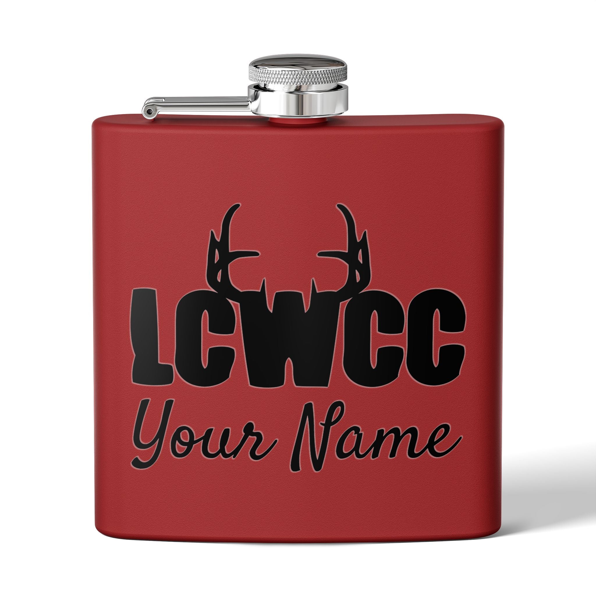 LCWCC Rack Logo Flask - 6oz