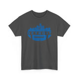 Detroit Football Skyline Blue Basic T-Shirt - Unisex