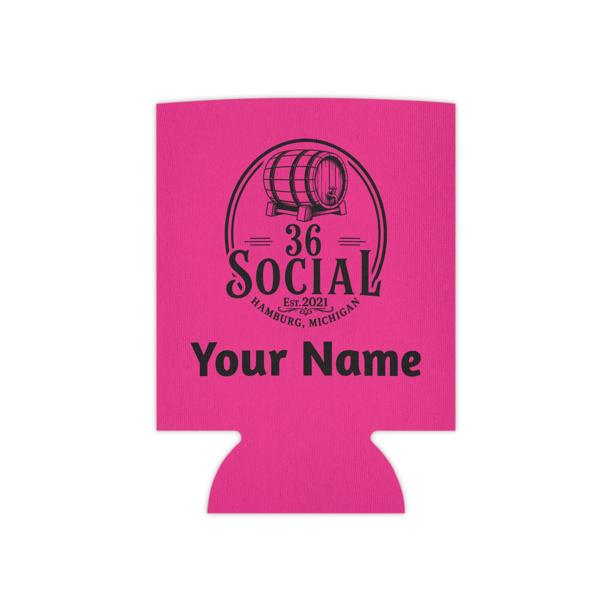 36 Social Logo 2 SL Can Cooler - Regular - Pink (Amaranth)