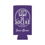 36 Social Logo 2 SL Can Cooler - Skinny - Purple (Satisfy)