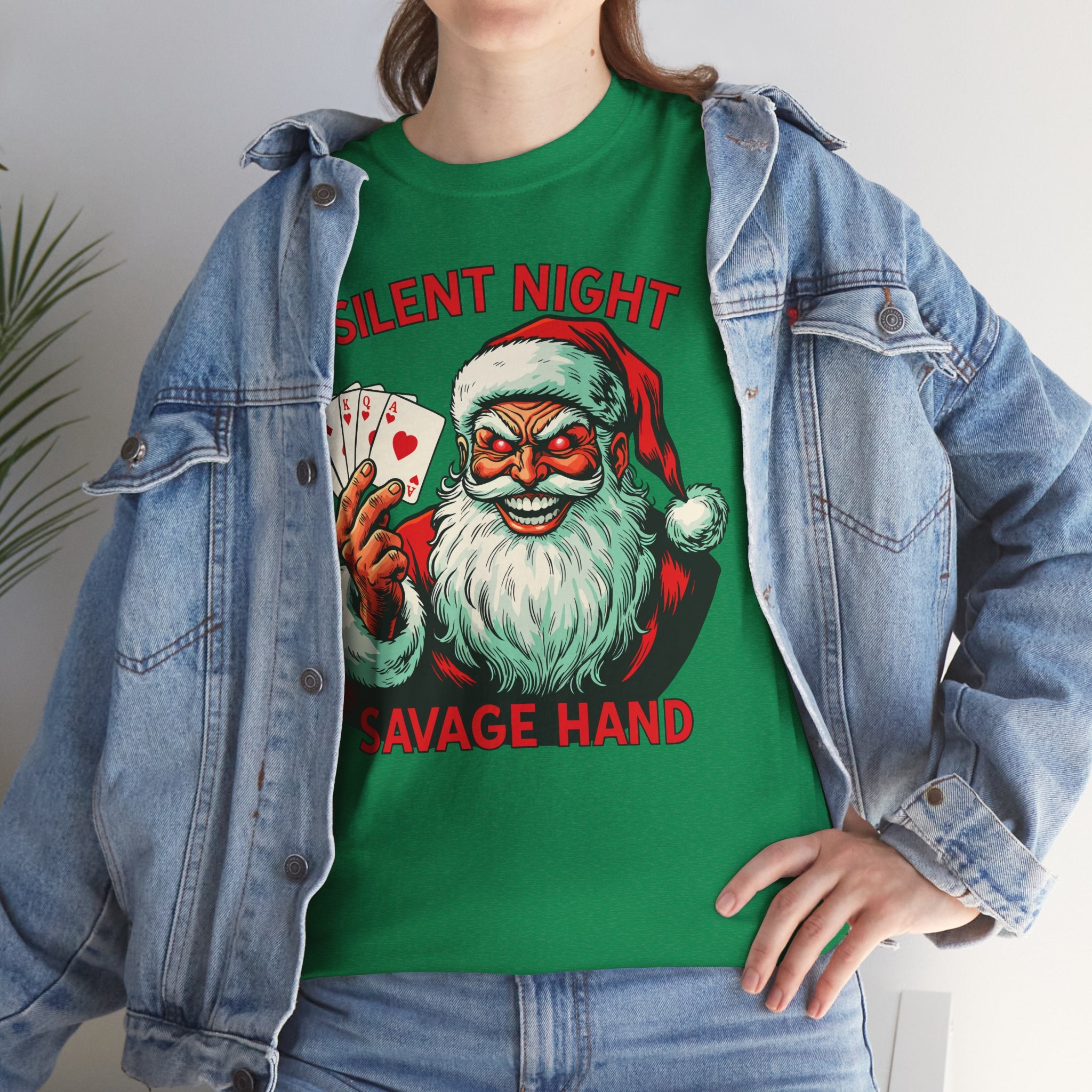 Silent Night Savage Hand Basic T-Shirt - Unisex