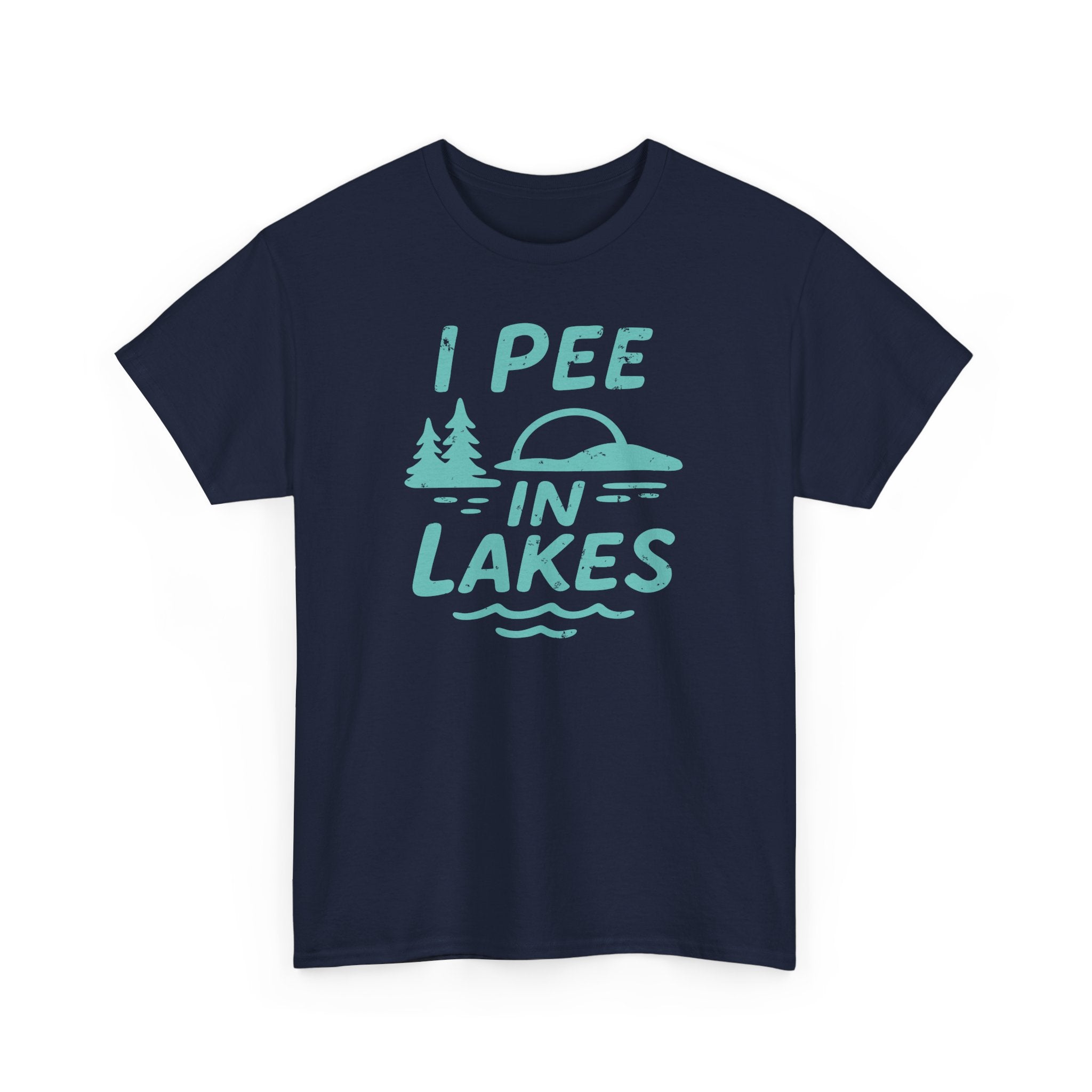Basic T-Shirt - Unisex - I Pee In Lakes Retro