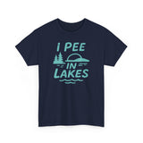 Basic T-Shirt - Unisex - I Pee In Lakes Retro
