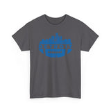 Detroit Football Skyline Blue Basic T-Shirt - Unisex