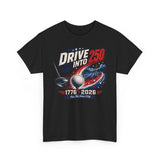 Golf Drive Into 250 1776 2026 Retro Patriotic Basic T-Shirt - Unisex