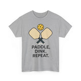 Paddle Dink Repeat Basic T-Shirt - Unisex