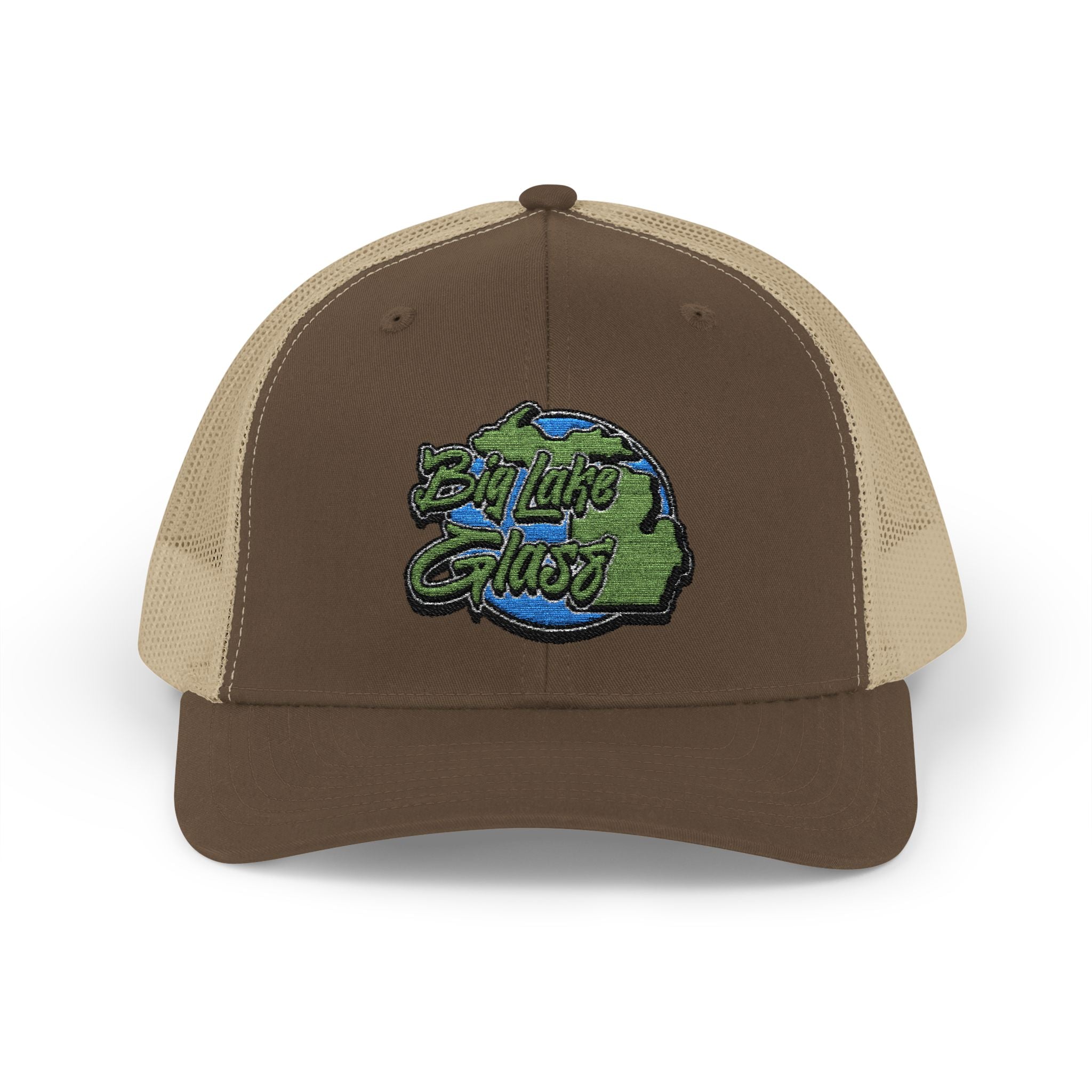 Snapback Trucker Cap - Embroidered - Big Lake Glass