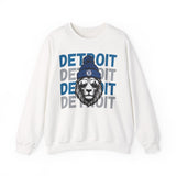 Lion White Crewneck Sweatshirt - Unisex