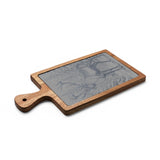 Reindeer in Snow Engraved Slate Charcuterie Board with Handle