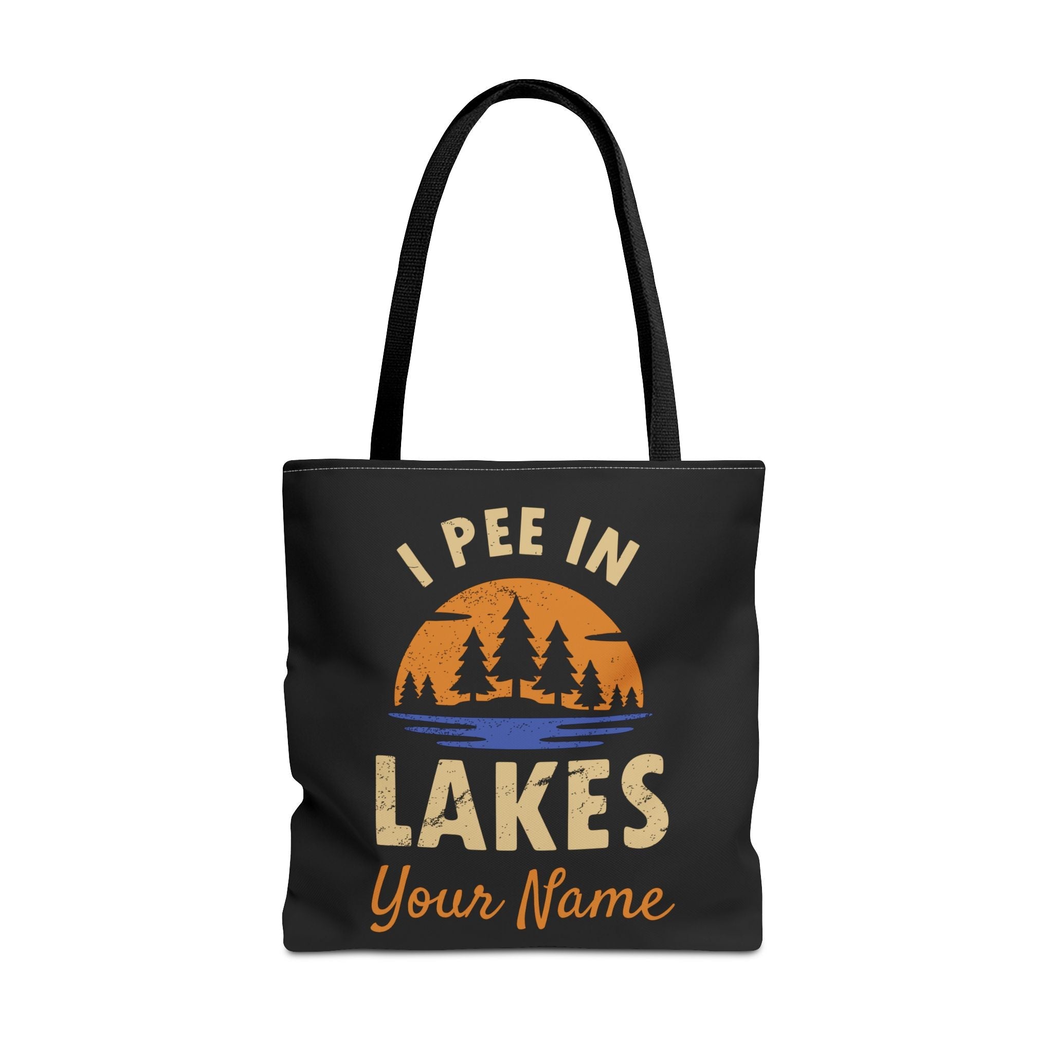 Tote Bag - I Pee In Lakes Retro Sun