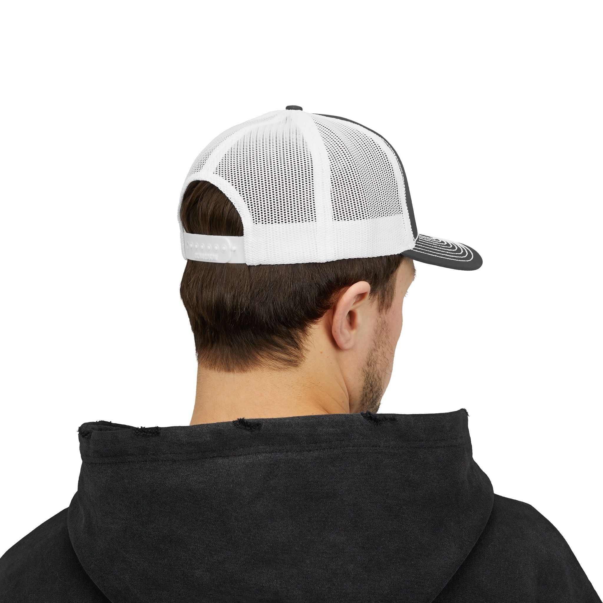 Pinckney Bold & Square White Embroidery Trucker Cap