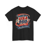 Racing Badge USA 250 1776 2026 Retro Patriotic Basic T-Shirt - Unisex