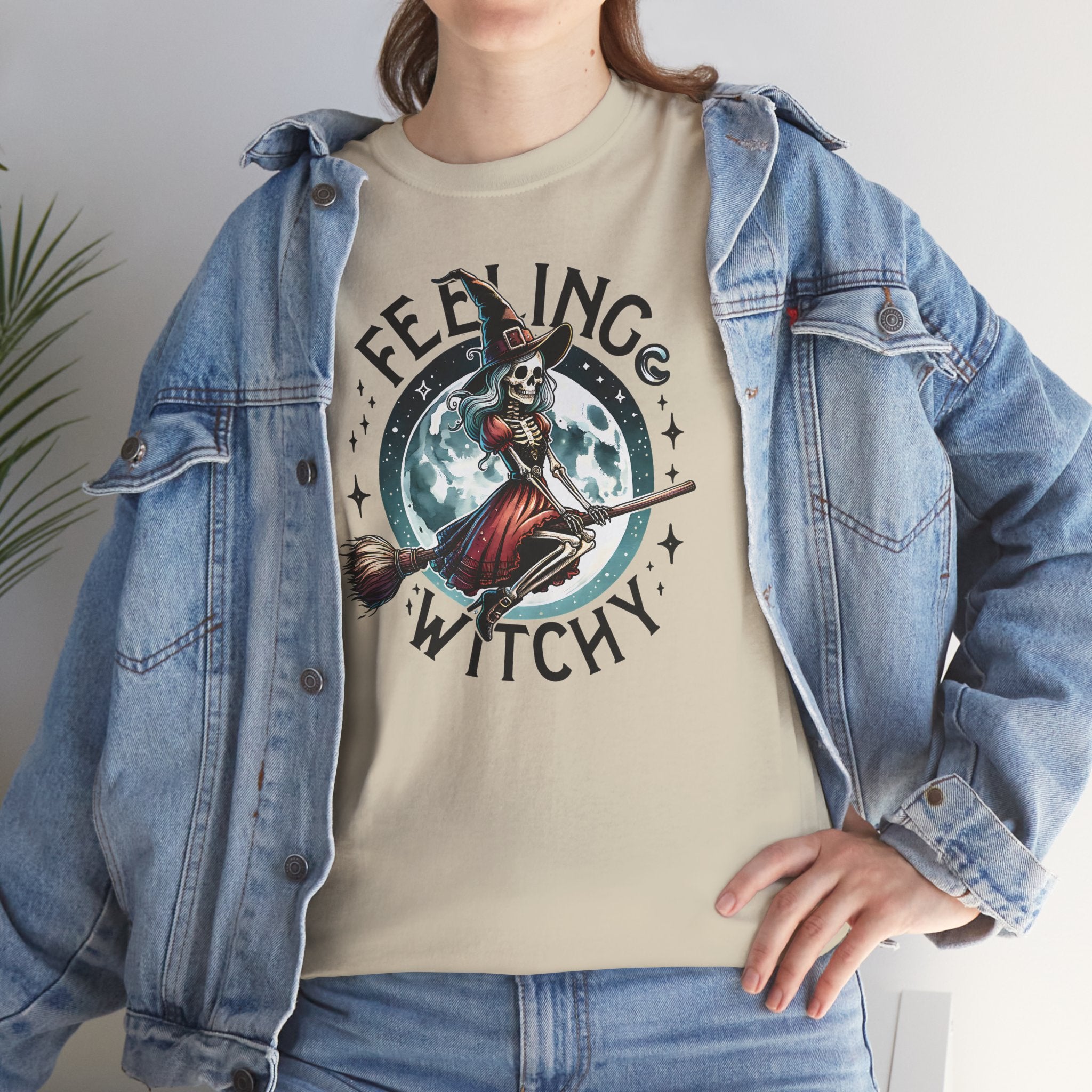 Feeling Witchy Skeleton Basic T-Shirt - Unisex