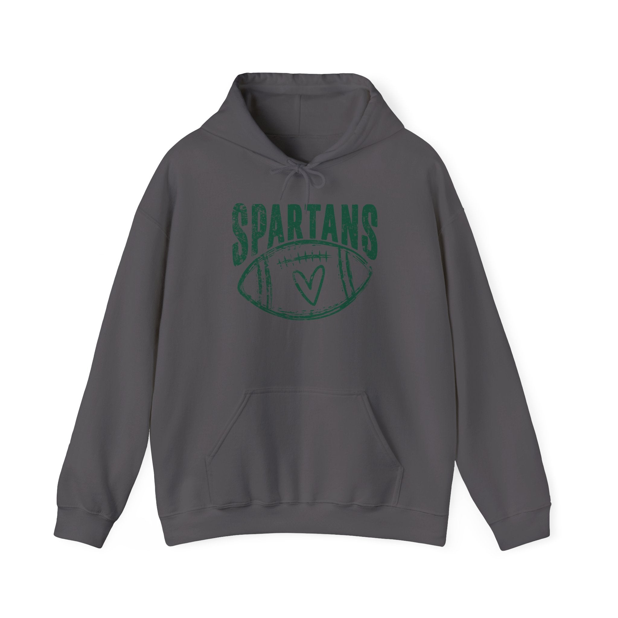Spartans Heart Green Hoodie - Unisex