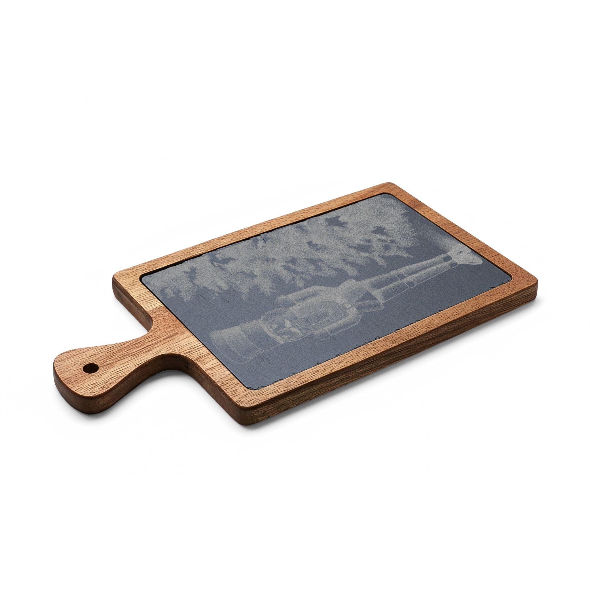 Nutcracker by Tree Engraved Slate Charcuterie Board with Handle