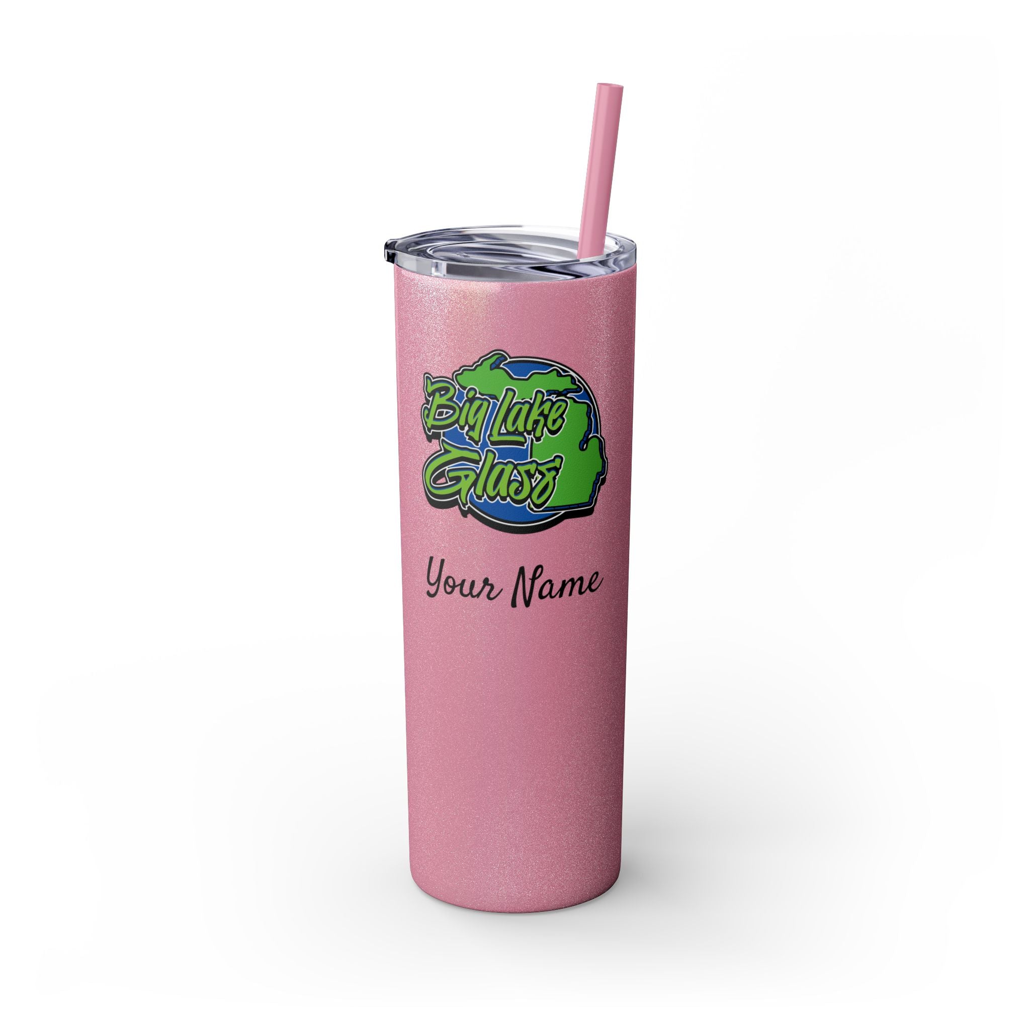 Skinny Steel Tumbler with Straw - 20oz - Big Lake Glass