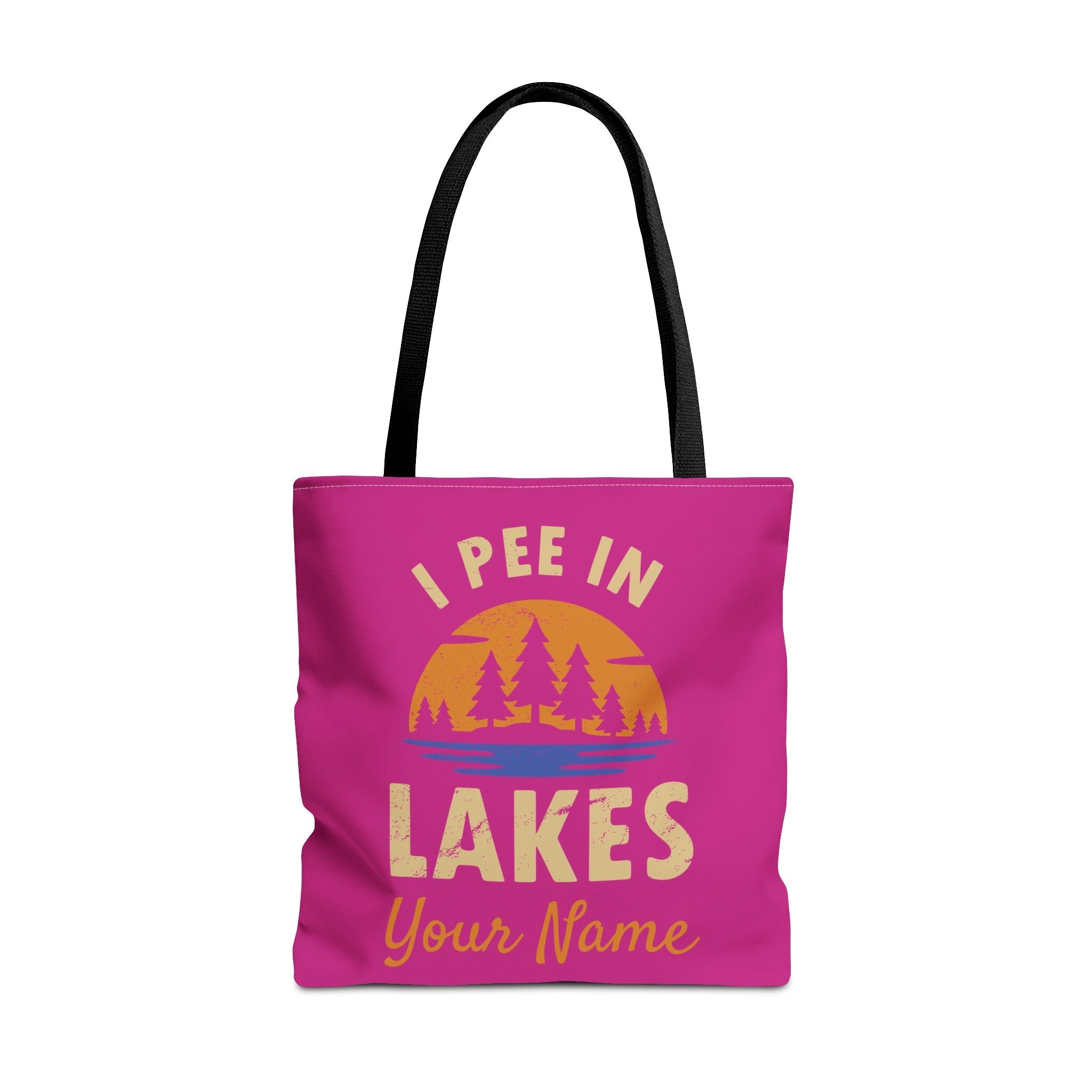 Tote Bag - I Pee In Lakes Retro Sun