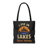 Tote Bag - I Pee In Lakes Retro Sun