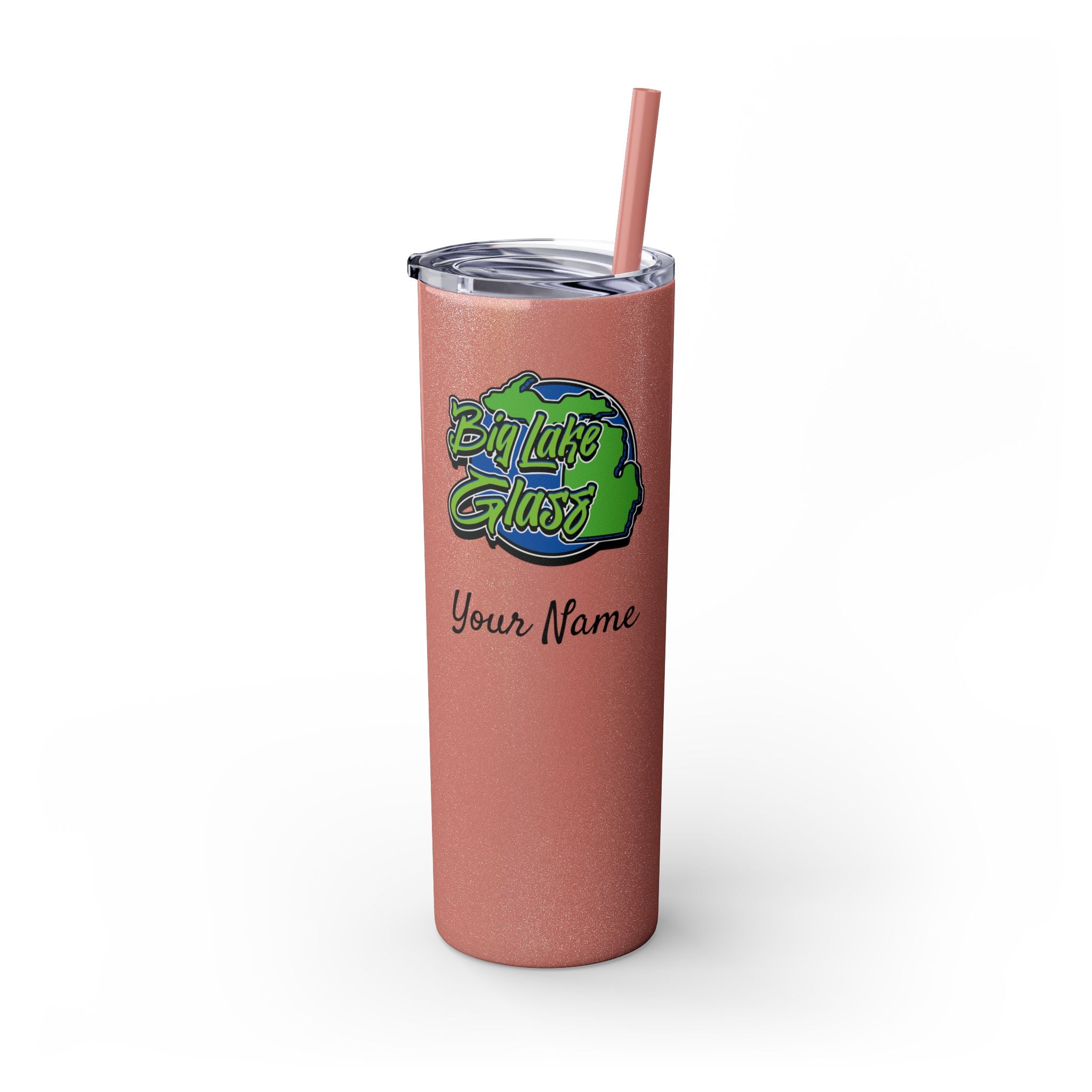 Skinny Steel Tumbler with Straw - 20oz - Big Lake Glass