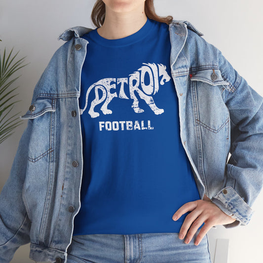 Detroit Football Lion White Basic T-Shirt - Unisex