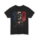 Bald Eagle Monument USA 250 Anniversary Distressed Patriotic Basic T-Shirt - Unisex