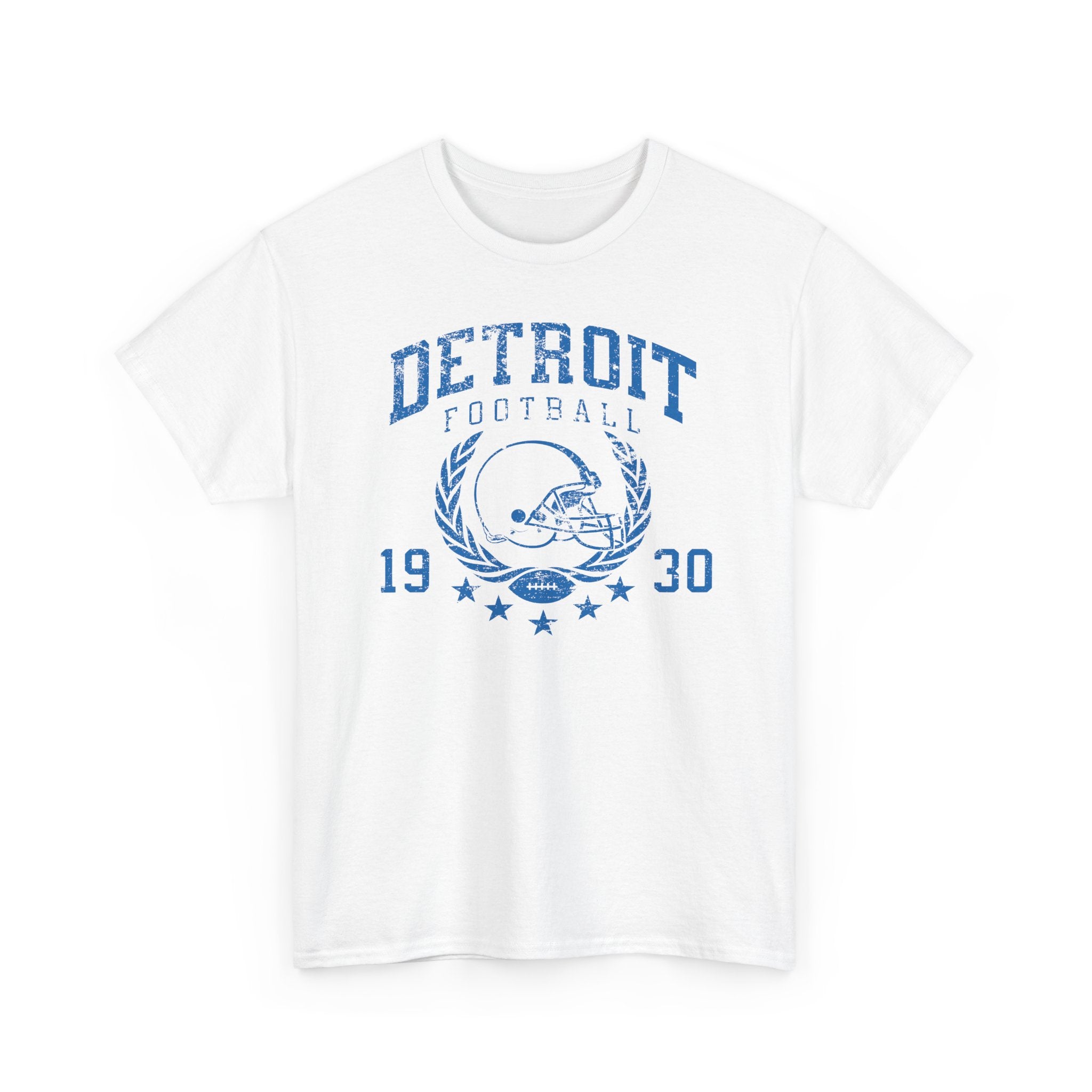 Detroit Football 1930 Blue Basic T-Shirt - Unisex