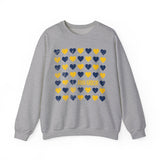 Wolverines Hearts Crewneck Sweatshirt - Unisex