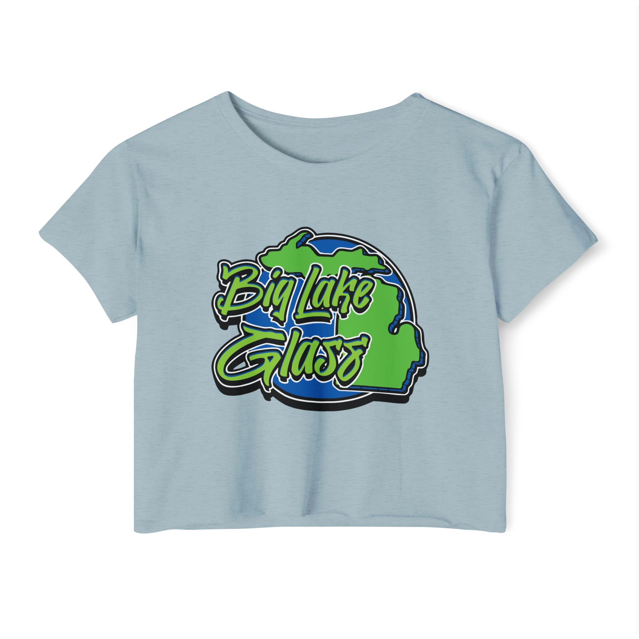 Crop Top T-Shirt - Women's - Big Lake Glass