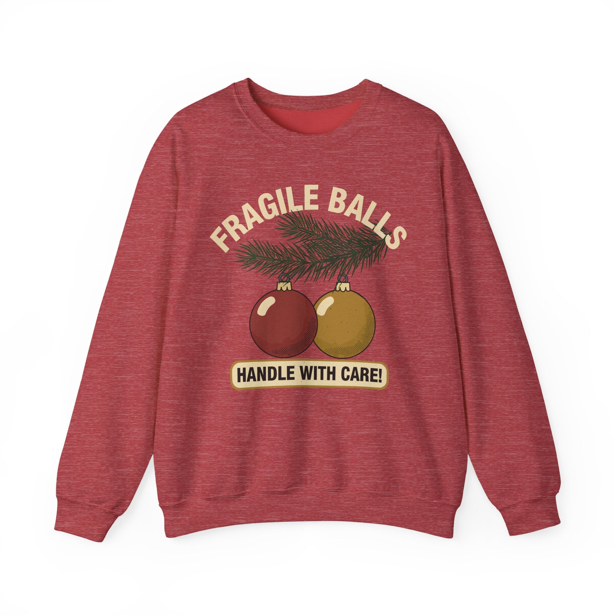 Fragile Balls Handle With Care Crewneck Sweatshirt - Unisex