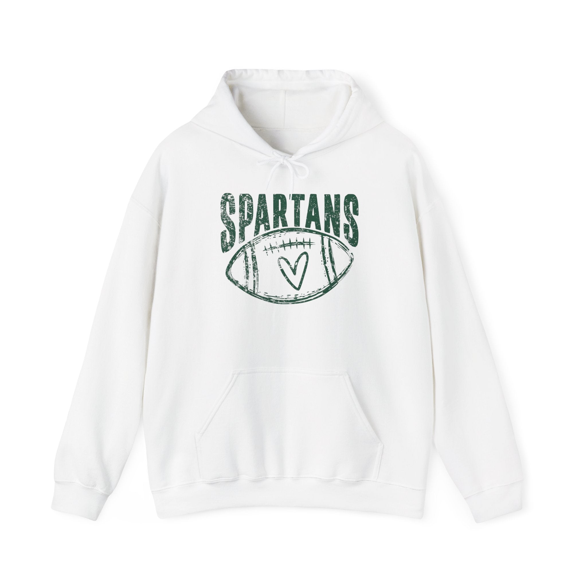 Spartans Heart Green Hoodie - Unisex