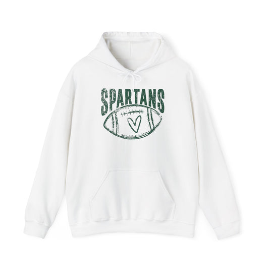 Spartans Heart Green Hoodie - Unisex