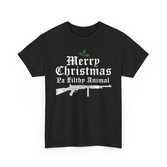 Merry Christmas Ya Filthy Animal Basic T-Shirt - Unisex