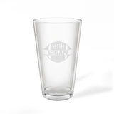 Football Name Personalized Engraved 16oz Pint Mixing Glass