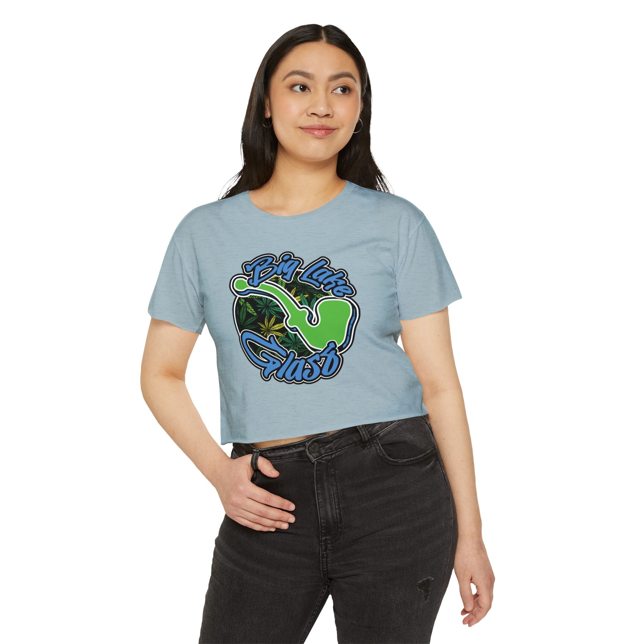 Crop Top T-Shirt - Women's - Big Lake Glass Pipe