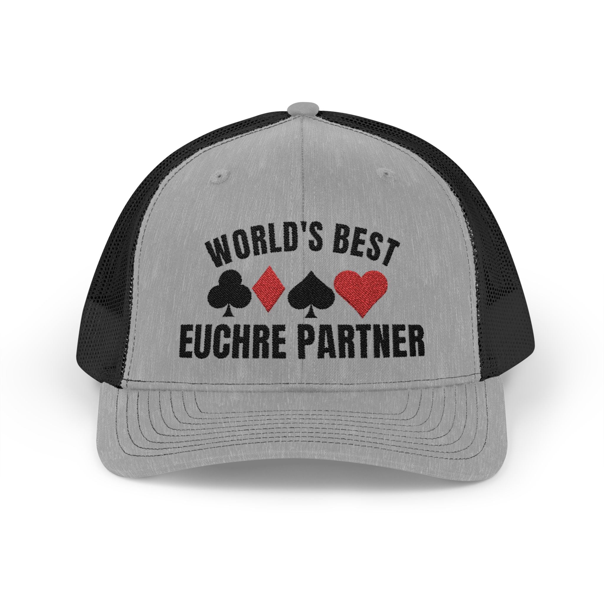 Worlds Best Euchre Partner Snapback Trucker Cap