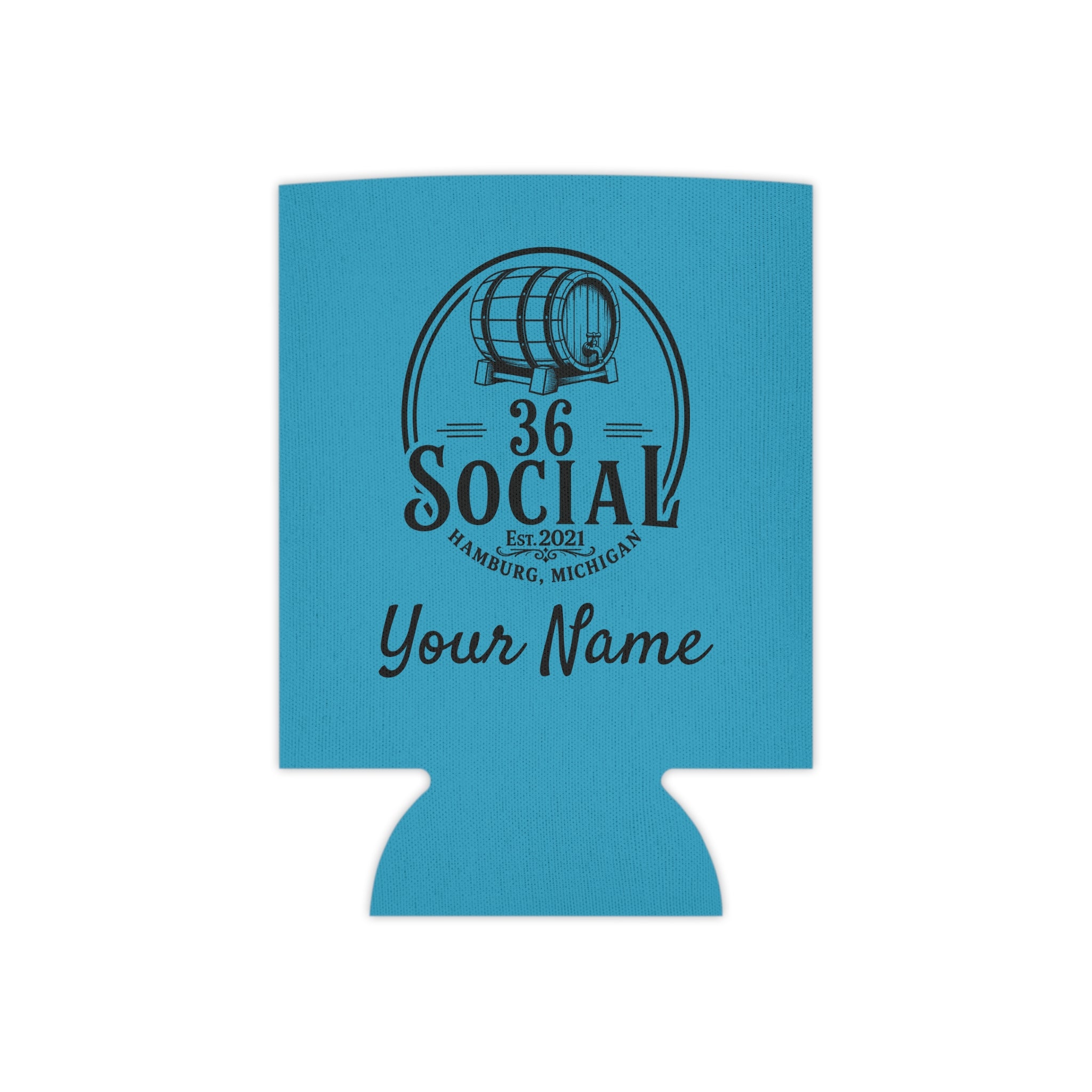 36 Social Logo 2 SL Can Cooler - Regular - Turquoise (Satisfy)