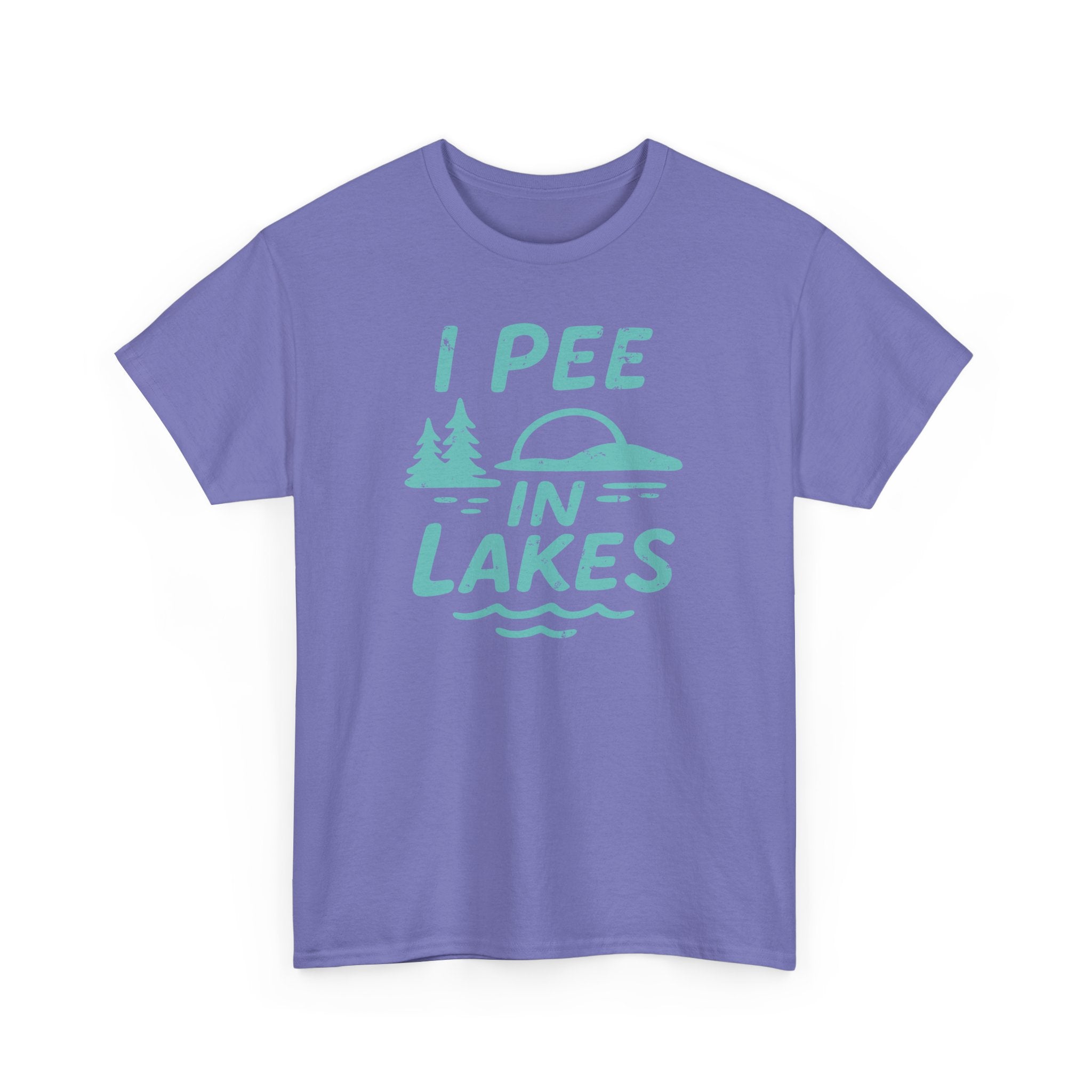 Basic T-Shirt - Unisex - I Pee In Lakes Retro